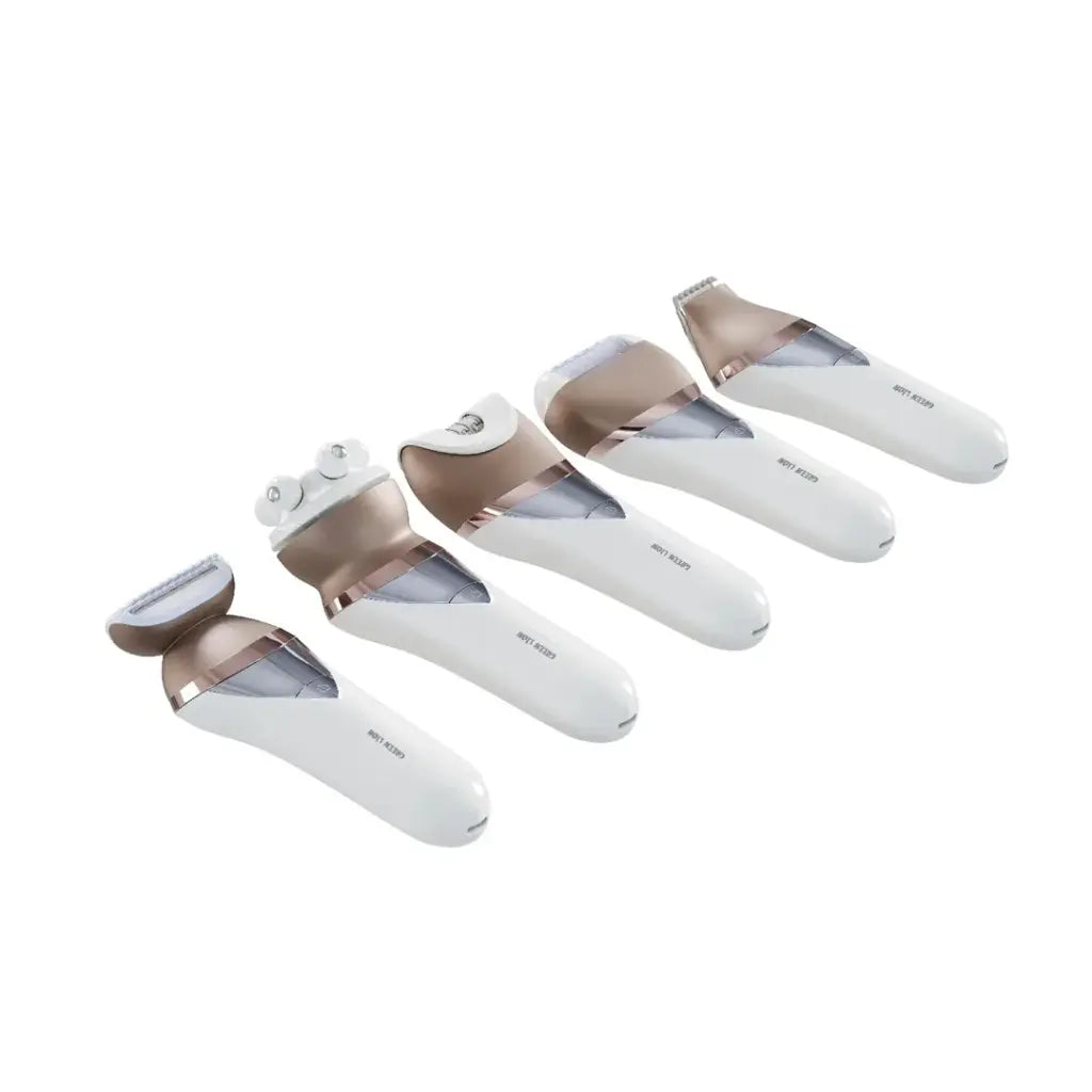 GREEN LION 5IN1 CORDLESS EPILATOR KIT - WHITE