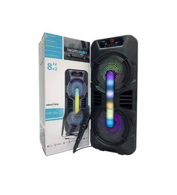 GTA 1702 8INCH DOUBLE MIC WIRED RGB