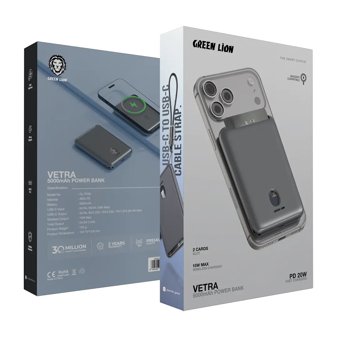 GREEN LION VETRA 5000MAH POWER BANK