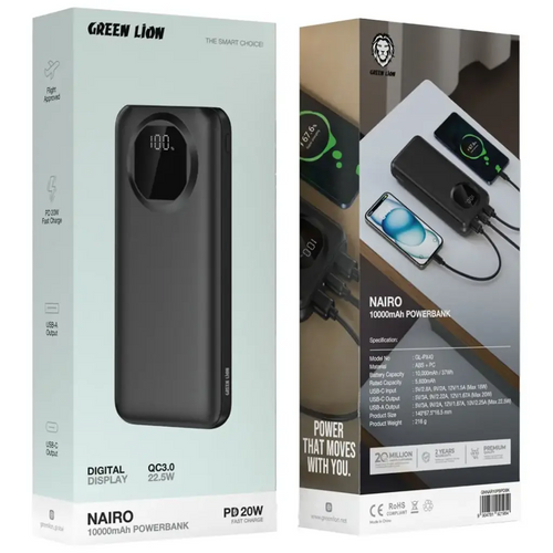 GREEN LION 10K POWER BANK