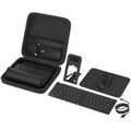 PORODO 6in1 KEYBOARD & MOUSE SET MAGNETIC CABLE,PHONE STAND&TRAVEL CASE