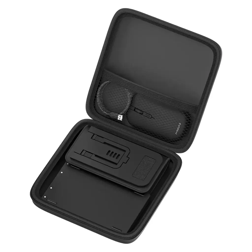 PORODO 6in1 KEYBOARD & MOUSE SET MAGNETIC CABLE,PHONE STAND&TRAVEL CASE