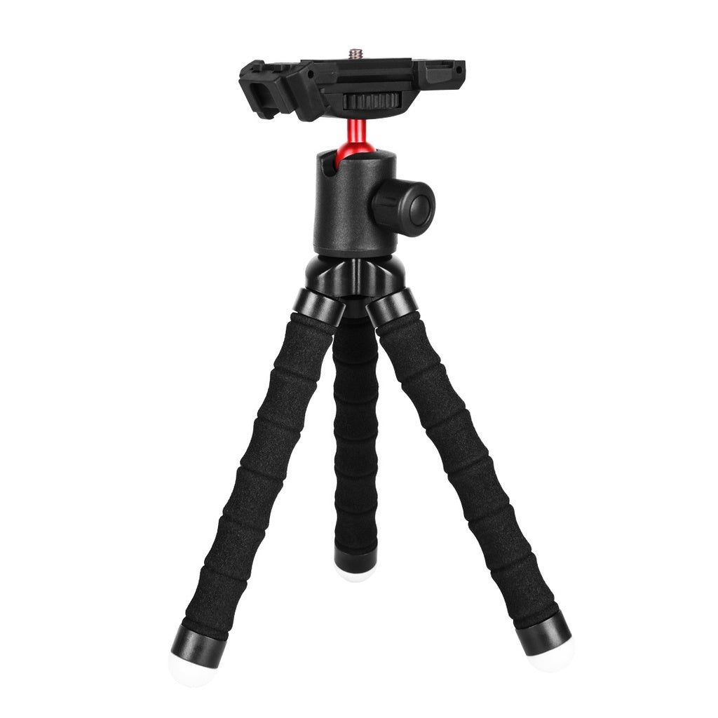 PORODO FLEXIBLE FOLDABLE AND EXTENDABLE TRIPOD WITH PHONE HOLDER