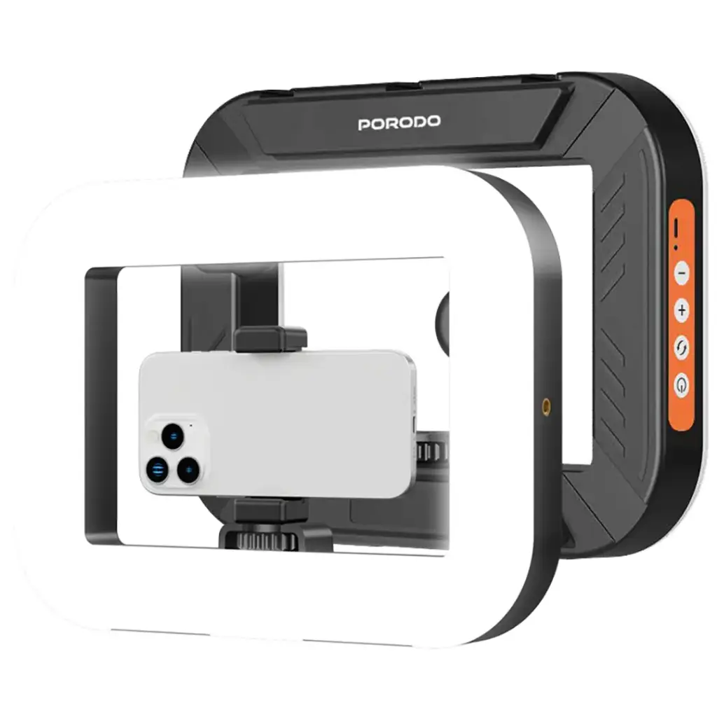 PORODO LIFESTYLE VLOGGING LIGHT WITH TRIPOD&SHUTTER BUTTON