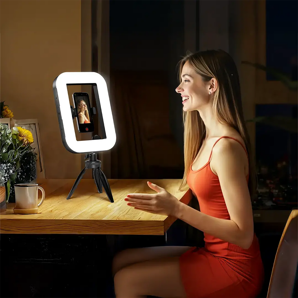 PORODO LIFESTYLE VLOGGING LIGHT WITH TRIPOD&SHUTTER BUTTON