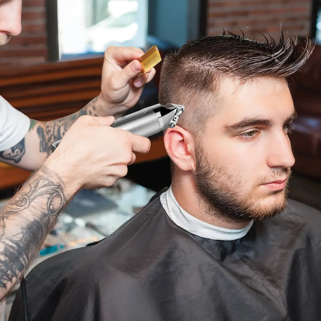 PORODO LIFESTYLE T-BLADE 8W HAIR TRIMMER WITH 3 DETACHABLE COMBS 1200MAH