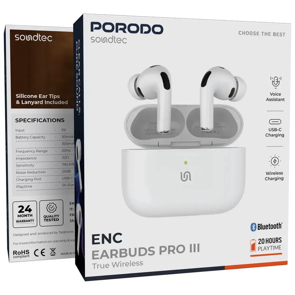 PORODO SOUNDTEC AIRPODS PRO 3 ENC