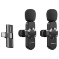 PORODO AUDIX PRO LAVALIER  DUAL MICROPHONE TYPE-C + LIGHTENING CONNECTOR