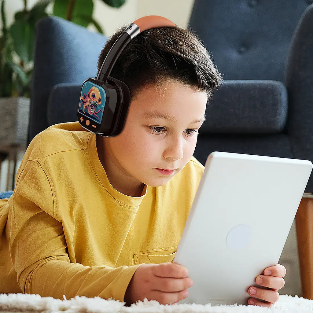 PORODO SOUNDTEC YOTOWAVE KIDS WIRELESS HEADPHONE BLACK+ORANGE