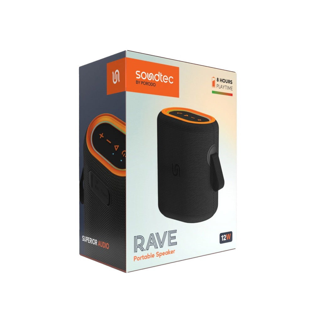 PORODO SOUNDTEC RAVE TWS SPEAKER 12W