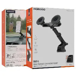 PORODO DAX-L DUAL MAGSAFE CAR PHONE MOUNT