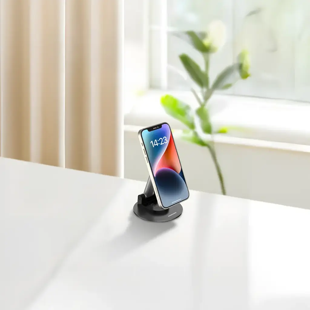 porodo MAGNETIC PHONE HOLDER ADJUSTABLE TELESCOPIC ROD