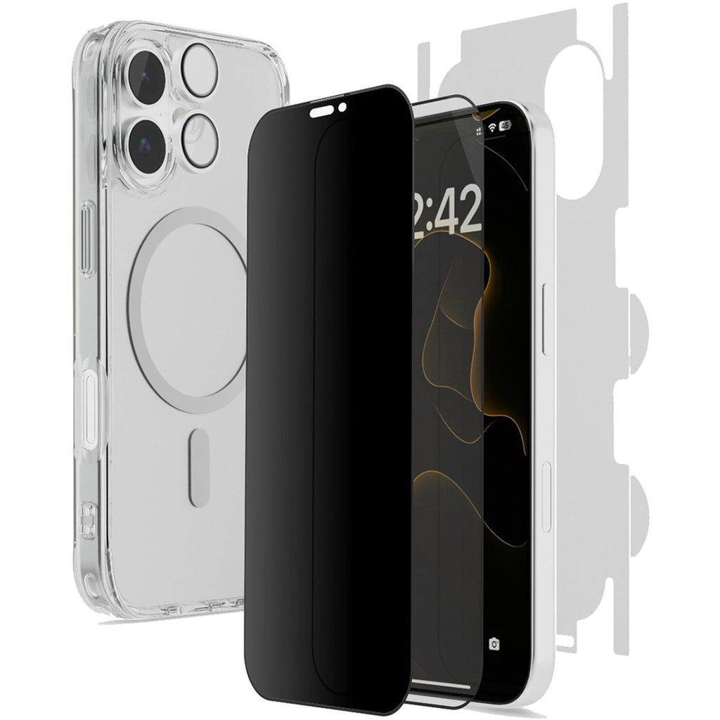 PORODO 5in1. PROTECTION PACK- MAGSAFE SCREEN AND LENS PROTECTOR FOR IPHONE 17