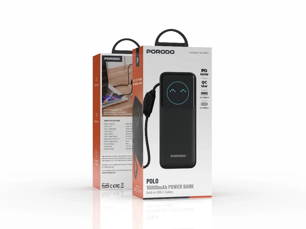 PORODO POLO 10K MAH POWER BANK