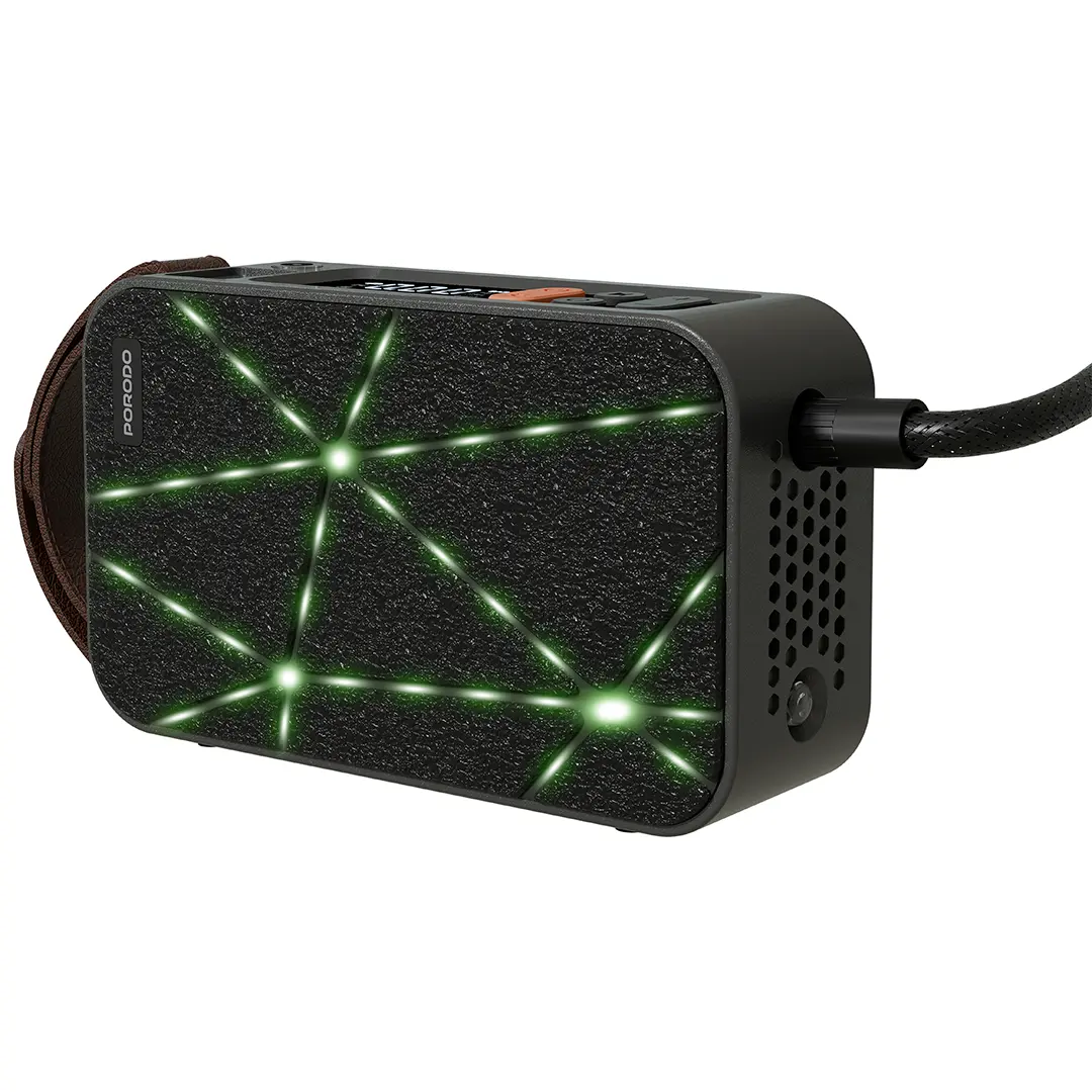 PORODO FLATOR 60W CAR TIRE INFLATOR WITH 4000 MAH BATTERY