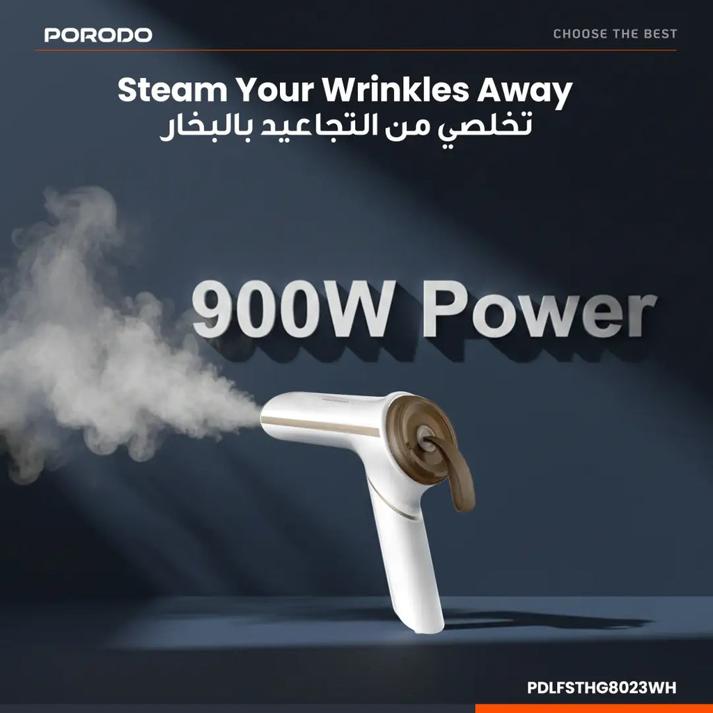 PORODO LIFESTYLE 900W HANDHELD STEAMER