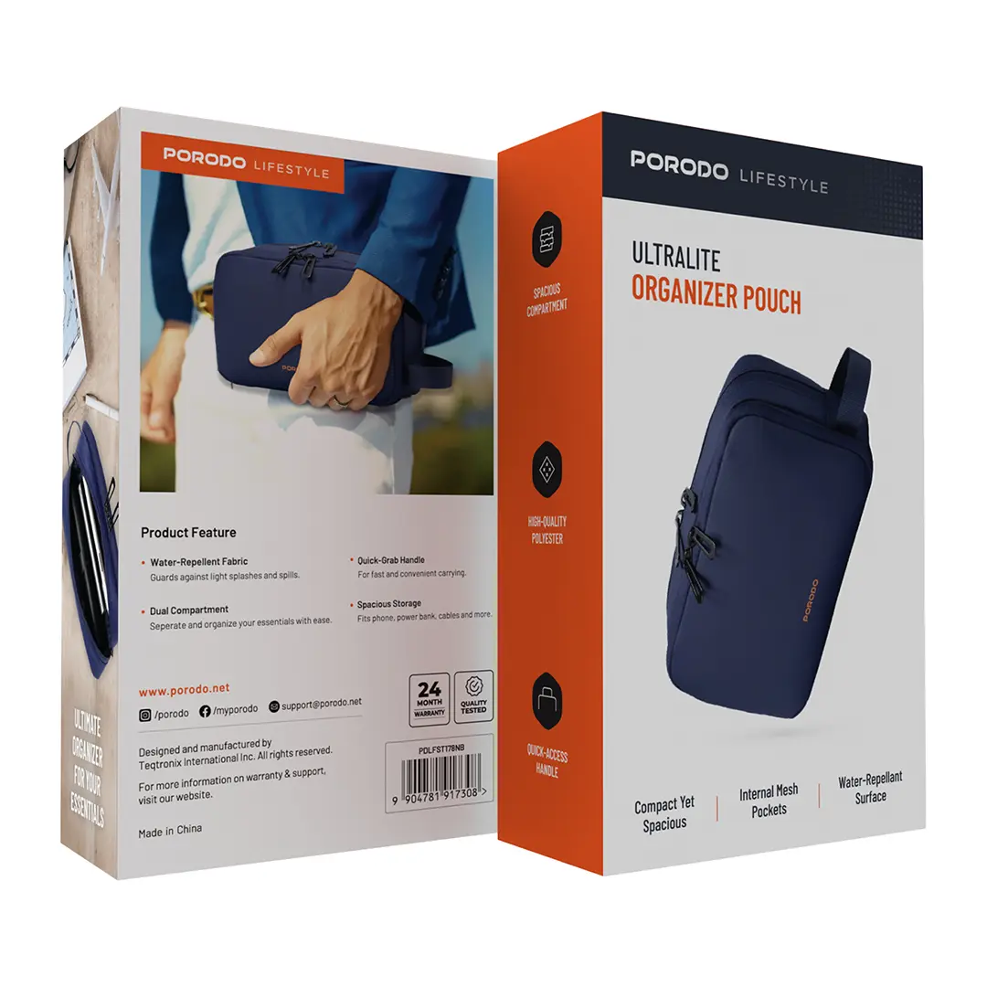 PORODO ULTRALIGE LIFESTYLE POUCH-NAVY BLUE