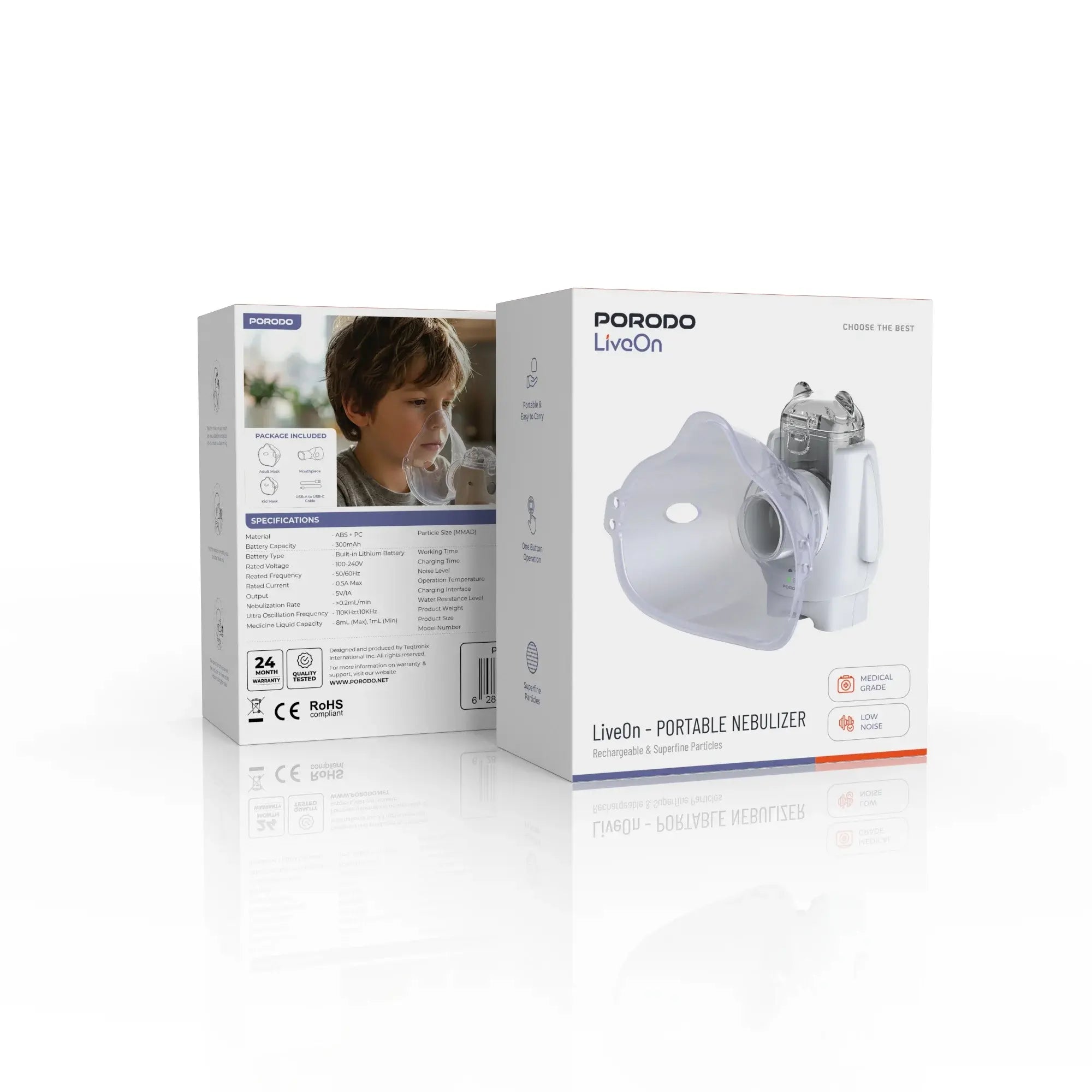 PORODO PORTABLE MINI NEBULIZER FOR KIDS AND ADULTS
