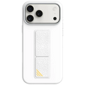 LEVELO MORPHIX SILICONE CASE WITH LEATHER GRIP IPHONE 17PROMAX-SILVER