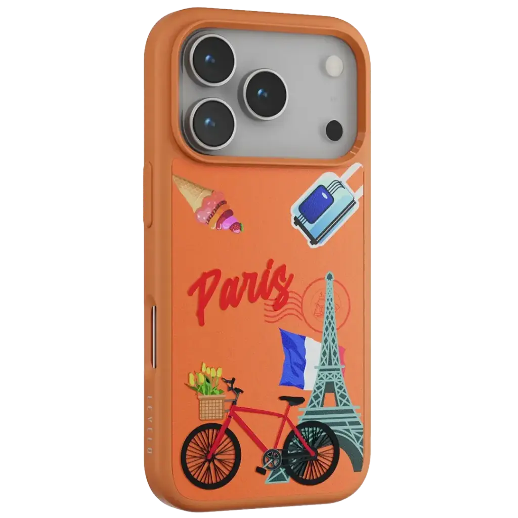 LEVELO CANNES PU LEATHER CASE 17PRO-ORANGE