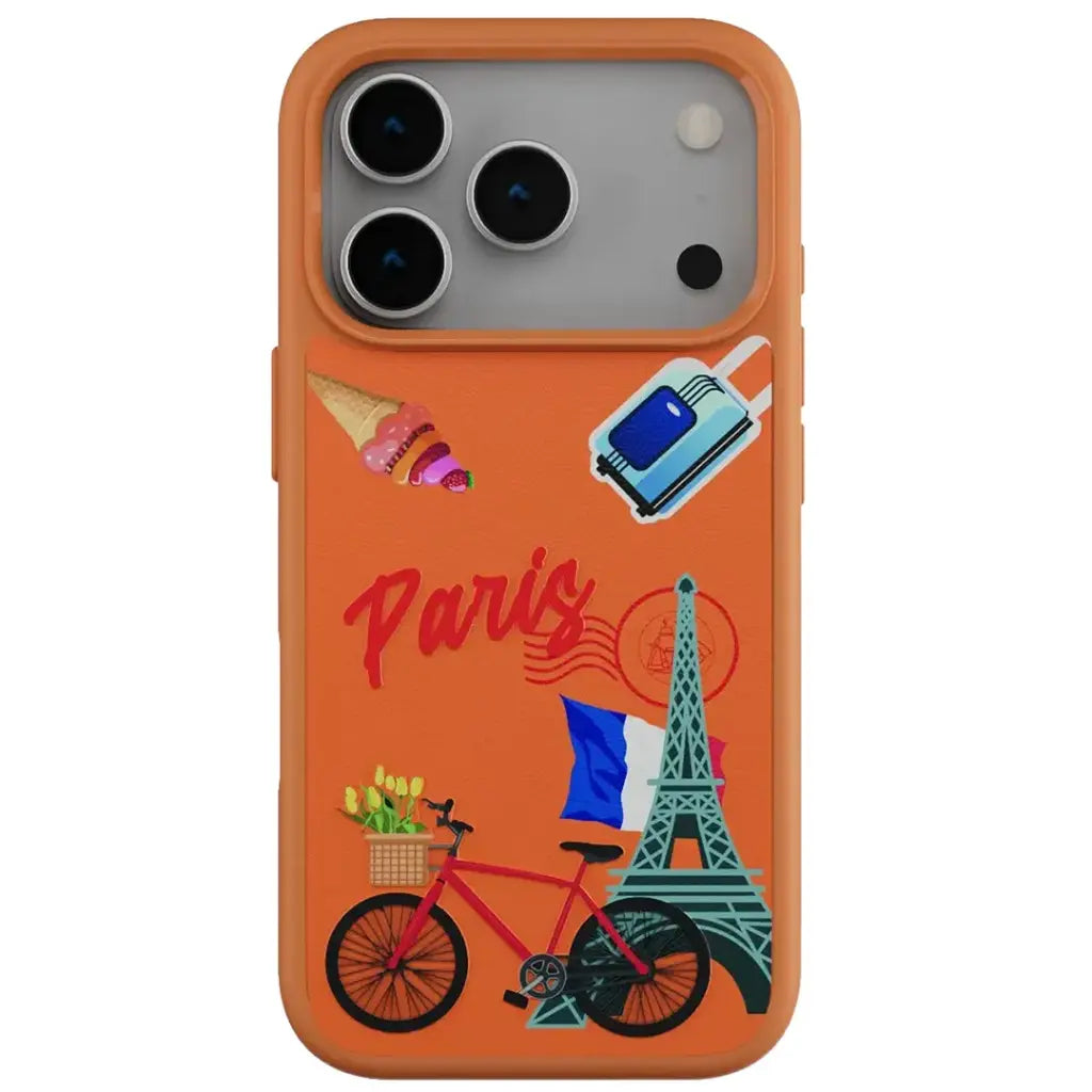 LEVELO CANNES PU LEATHER CASE 17PRO-ORANGE