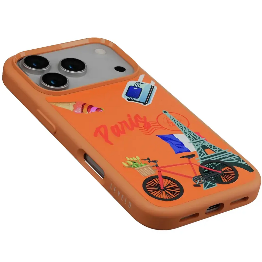 LEVELO CANNES PU LEATHER CASE 17PRO-ORANGE