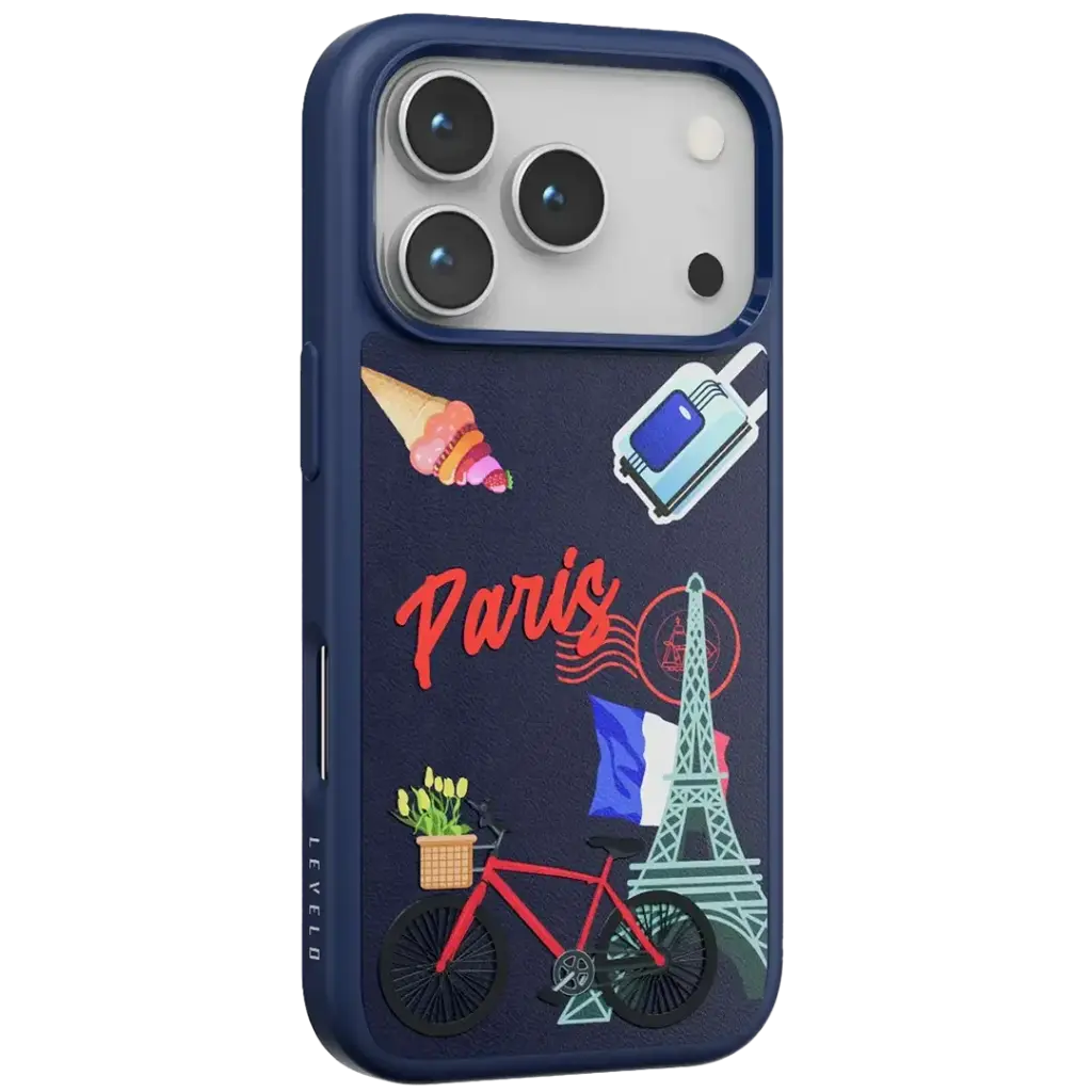 LEVELO CANNES PU LEATHER CASE 17PRO-BLUE