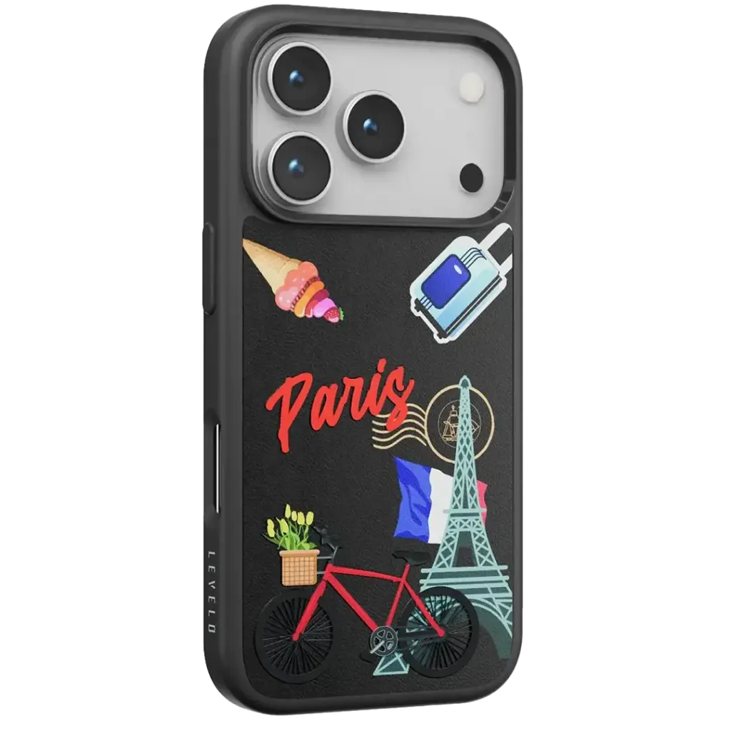 LEVELO CANNES PU LEATHER CASE 17PRO-BLACK