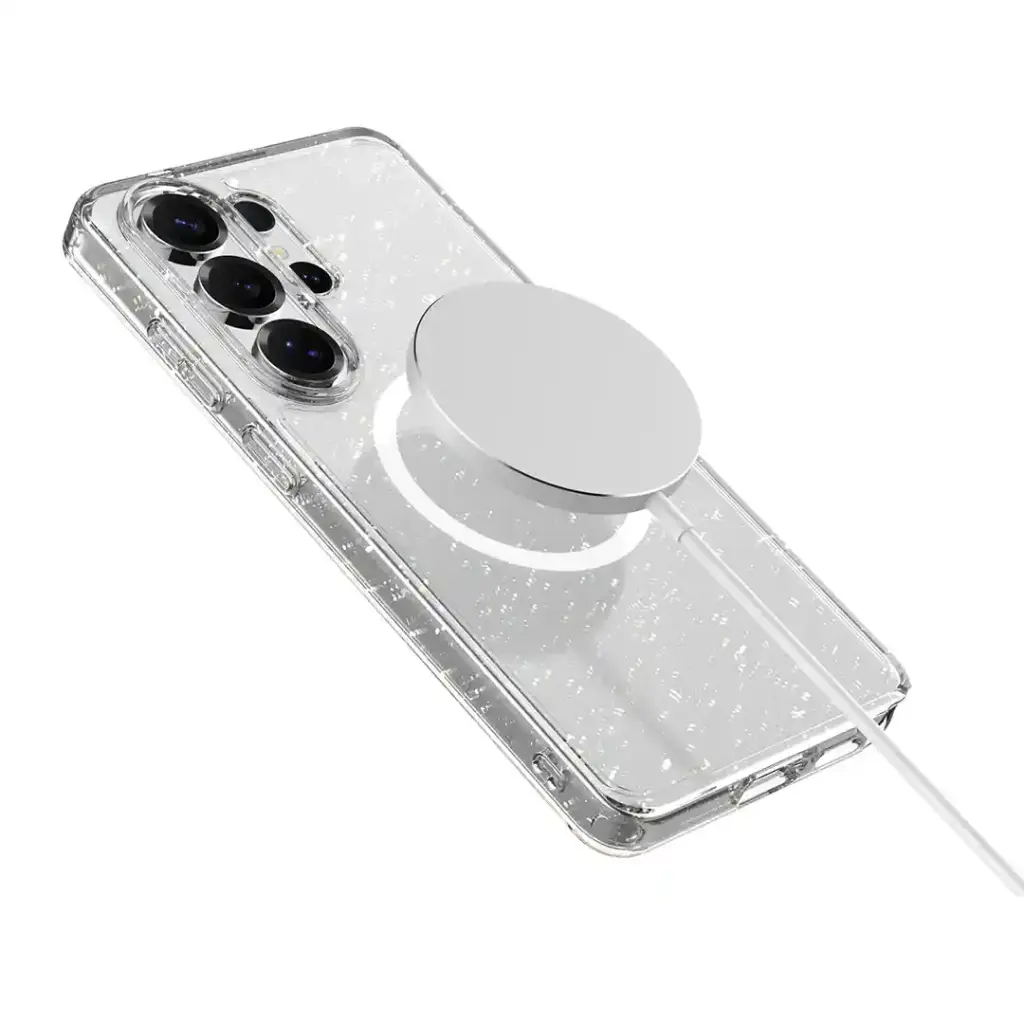 LEVELO CLARA MAGSAFE GLITTER +TPU+PC CASE SAMGUNG S26 ULTRA