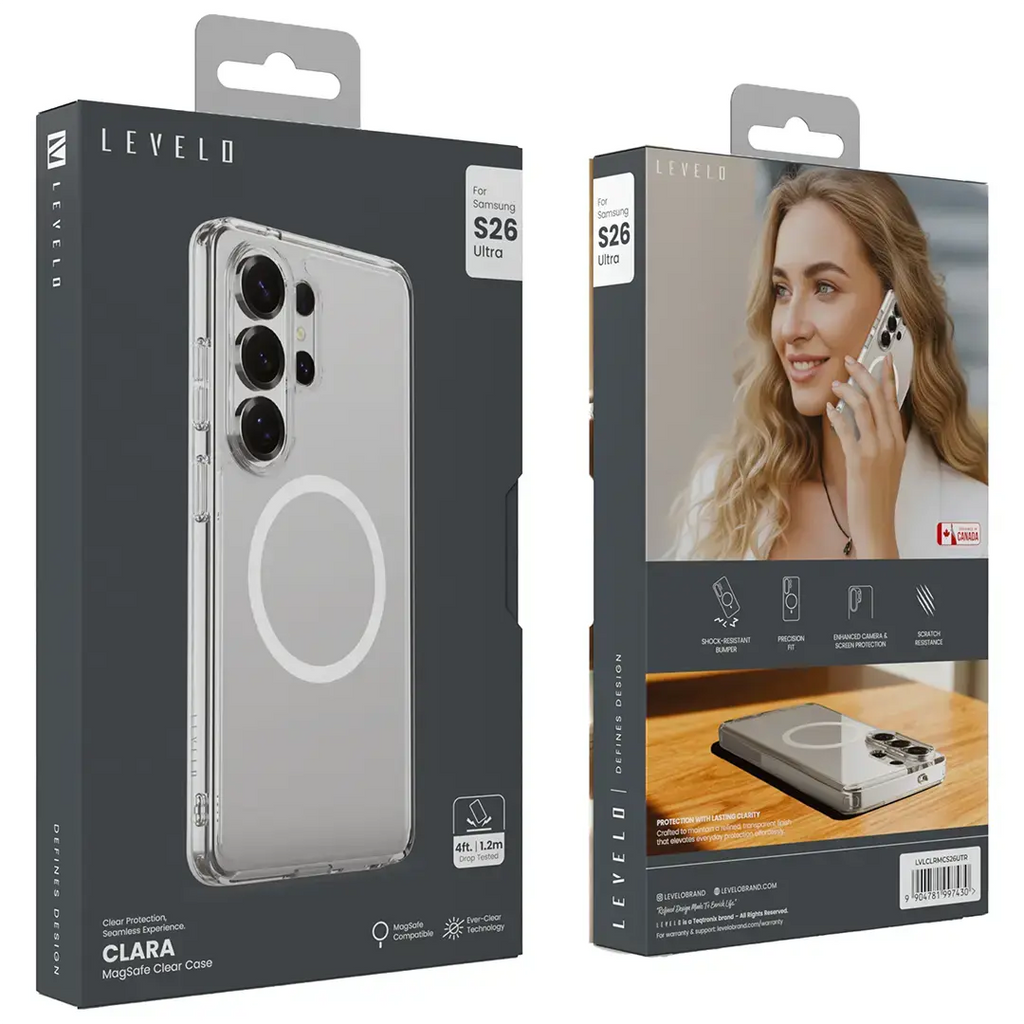 LEVELO CLARA MAGSAFE TPU+PC CASE SAMGUNG S26ULTRA