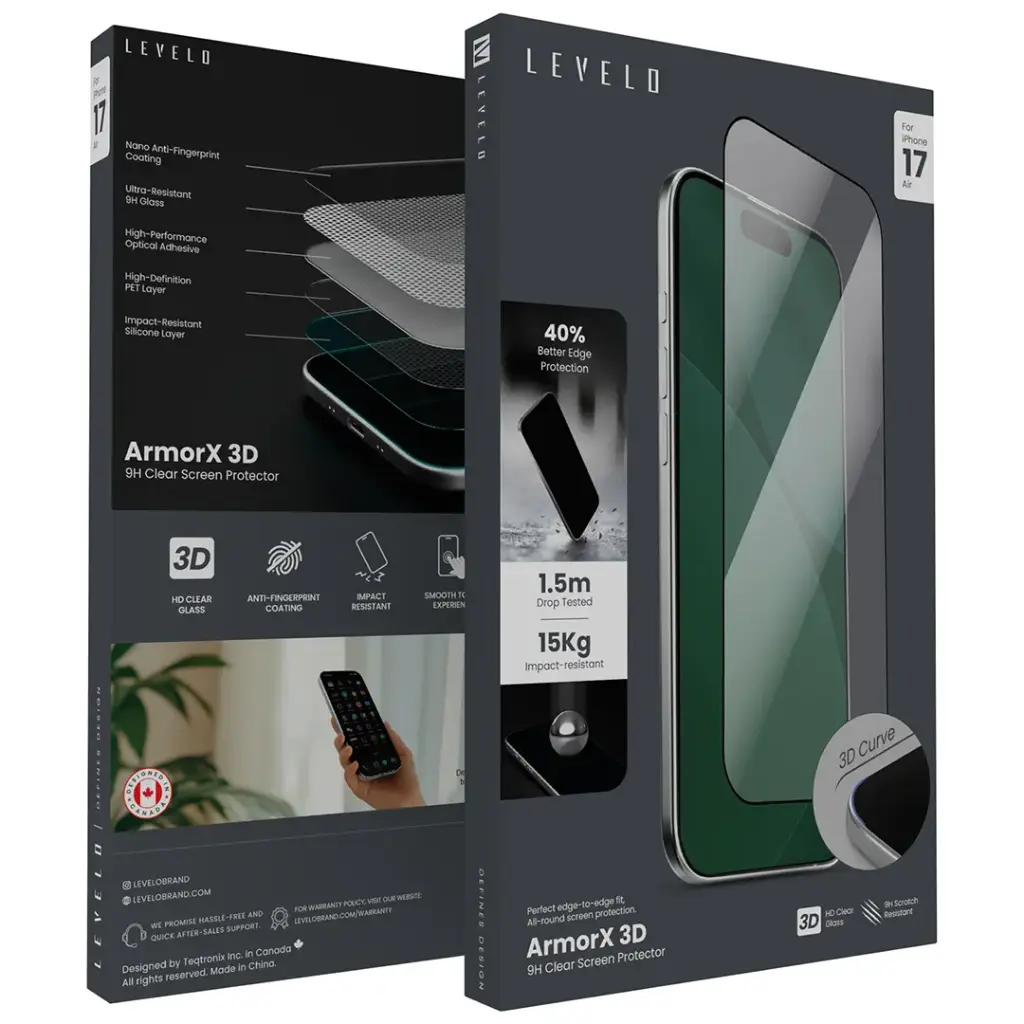 LEVELO ARMOX 3D 9H HD SCREEN PROTECTION IPHONE 17AIR