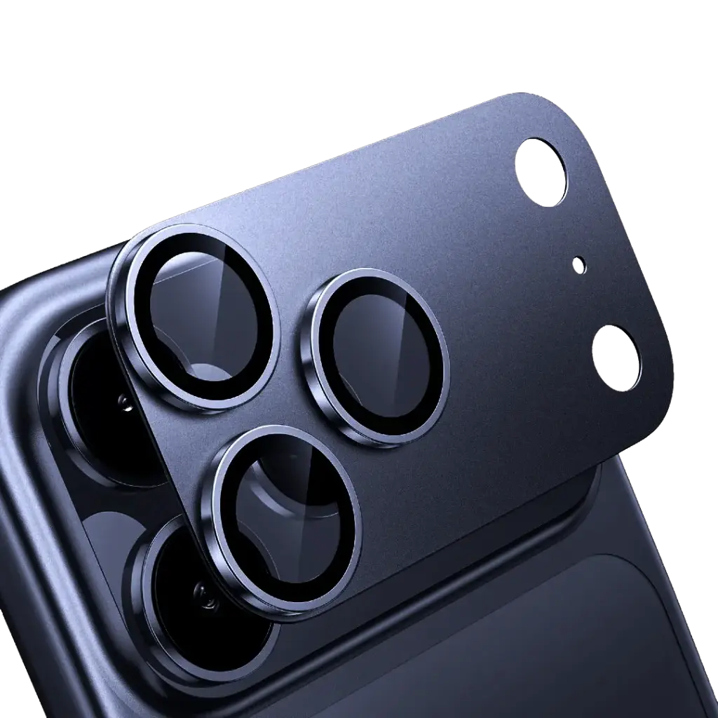 LEVELO TRIO PRO 2in1  CAMERA LENS PROTECTOR WITH DETACHABLE CAMERA PROTECTOR 17PRO-DARK BLUE