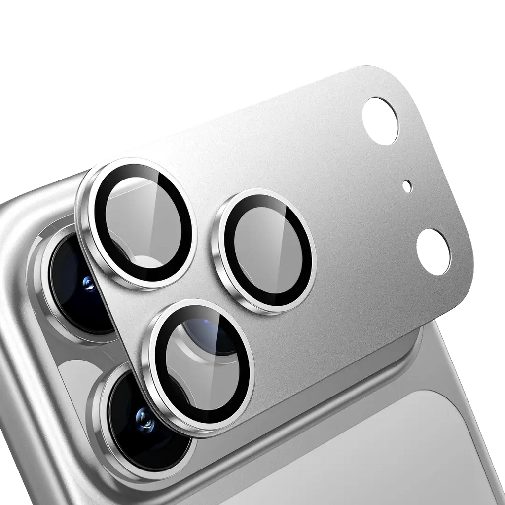 LEVELO TRIO PRO 2in1  CAMERA LENS PROTECTOR WITH DETACHABLE CAMERA PROTECTOR 17PRO-SILVER