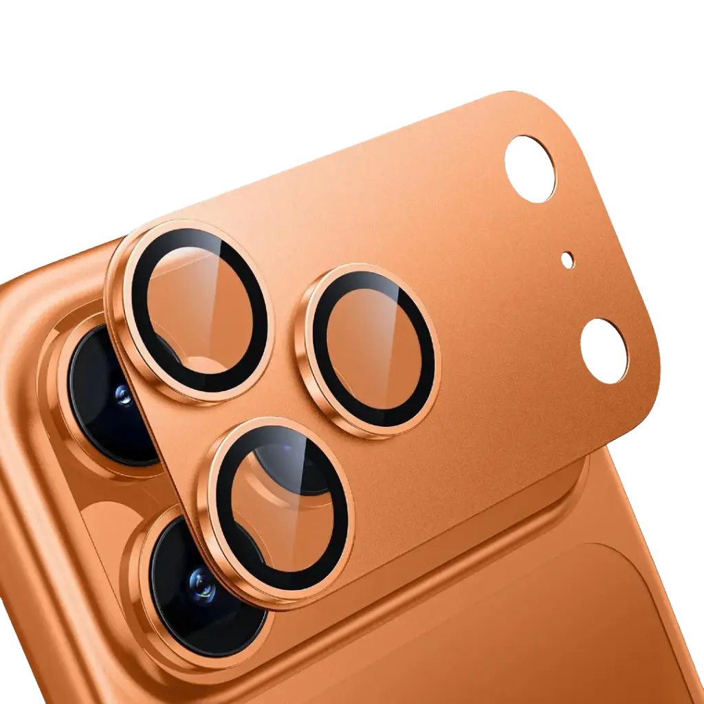LEVELO TRIO PRO 2in1  CAMERA LENS PROTECTOR WITH DETACHABLE CAMERA PROTECTOR 17PRO-ORANGE