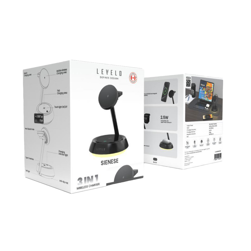 LEVELO SIENESE 3in1 WIRLEESS CHARGER